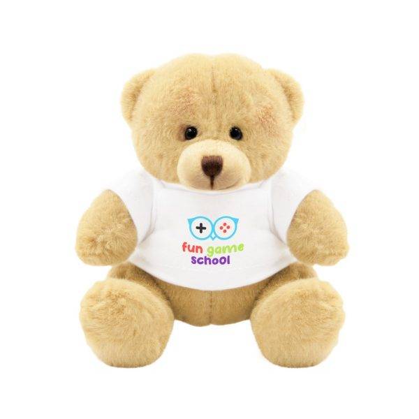 Ours Nicky Honey Junior brun claire personnalisable avec logo