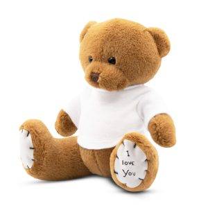 Ours Nicky Love brun personnalisable avec logo