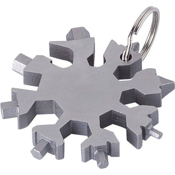 Outil multifonctionnel, 17 fonctions argent personnalisable avec logo