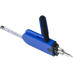 Outil multifonctions, 3 fonctions bleu personnalisable avec logo