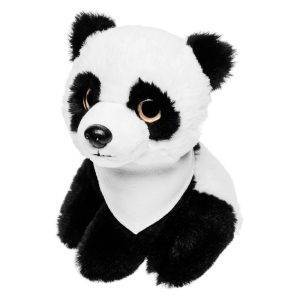 Panda en peluche | Loka noir-blanc personnalisable avec logo
