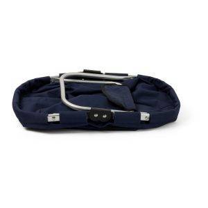 Panier à provisions pliable bleu marine personnalisable avec logo
