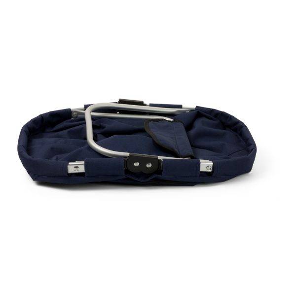 Panier à provisions pliable bleu marine personnalisable avec logo