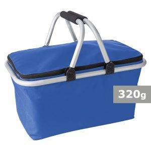 Panier à provisions pliable, cooler rouge personnalisable avec logo