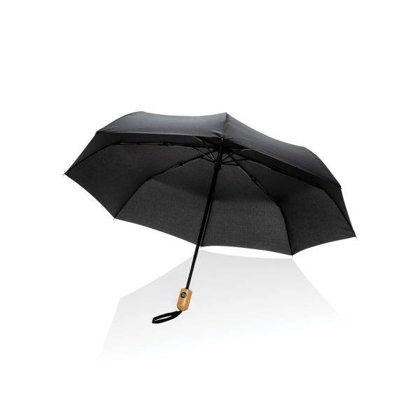 Parapluie 21" automatique rPET 190T et bambou Impact personnalisable