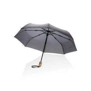 Parapluie 21" automatique rPET 190T et bambou Impact personnalisable – réf. P850.612