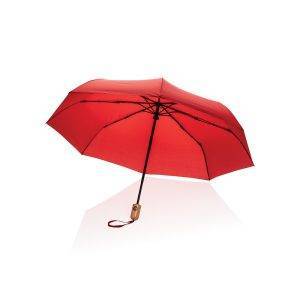 Parapluie 21" automatique rPET 190T et bambou Impact personnalisable – réf. P850.614