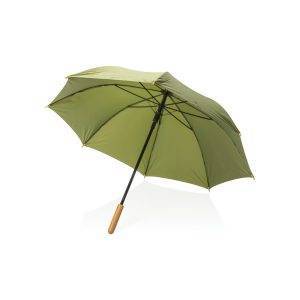 Parapluie 23" en rPET et bambou ouverture auto Impact personnalisable – réf. P850.657