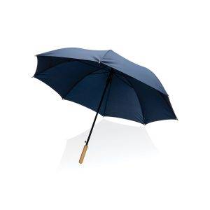 Parapluie 27" en rPET et bambou ouverture auto Impact personnalisable – réf. P850.665