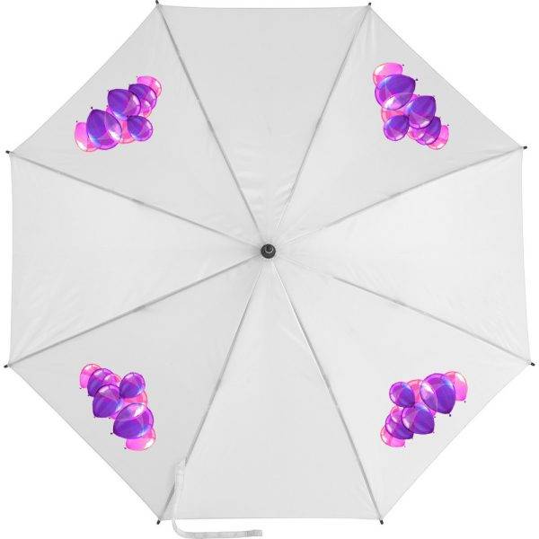 Parapluie automatique blanc personnalisable avec logo