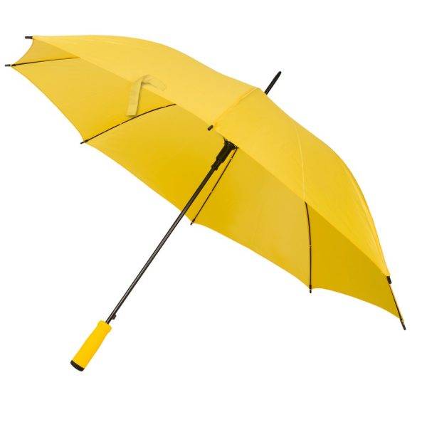 Parapluie automatique Dwight jaune personnalisable avec logo