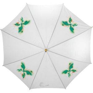 Parapluie automatique Hayden blanc personnalisable avec logo