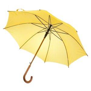 Parapluie automatique Hayden jaune personnalisable avec logo