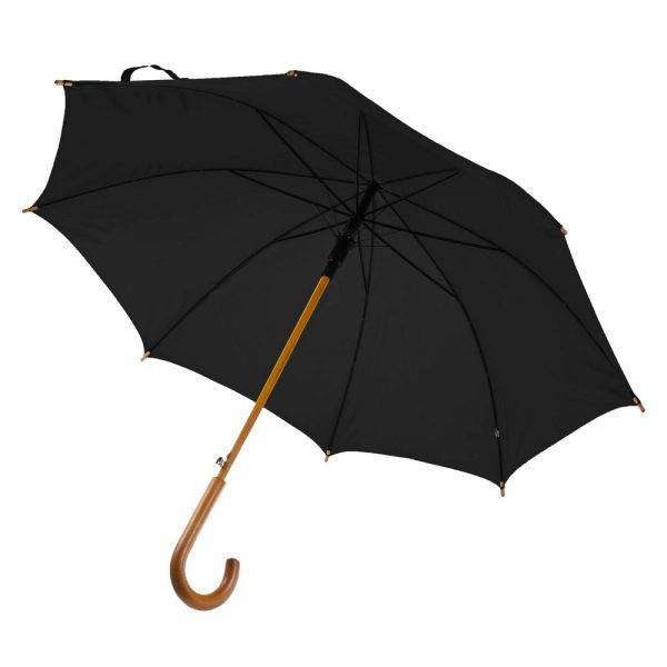 Parapluie automatique Hayden noir personnalisable avec logo