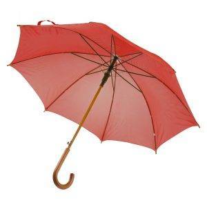 Parapluie automatique Hayden rouge personnalisable avec logo
