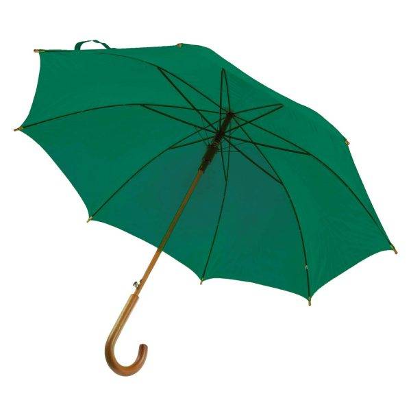Parapluie automatique Hayden vert personnalisable avec logo