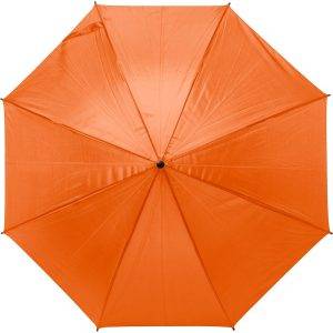 Parapluie automatique orange personnalisable avec logo