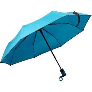 Parapluie automatique, pliable bleu personnalisable avec logo – réf. V9912-11