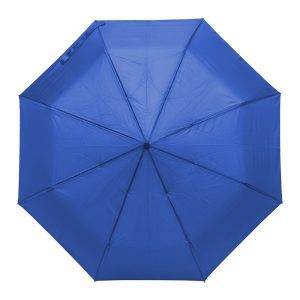 Parapluie automatique, pliable bleu personnalisable avec logo