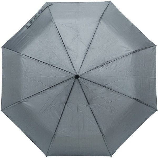 Parapluie automatique, pliable gris personnalisable avec logo