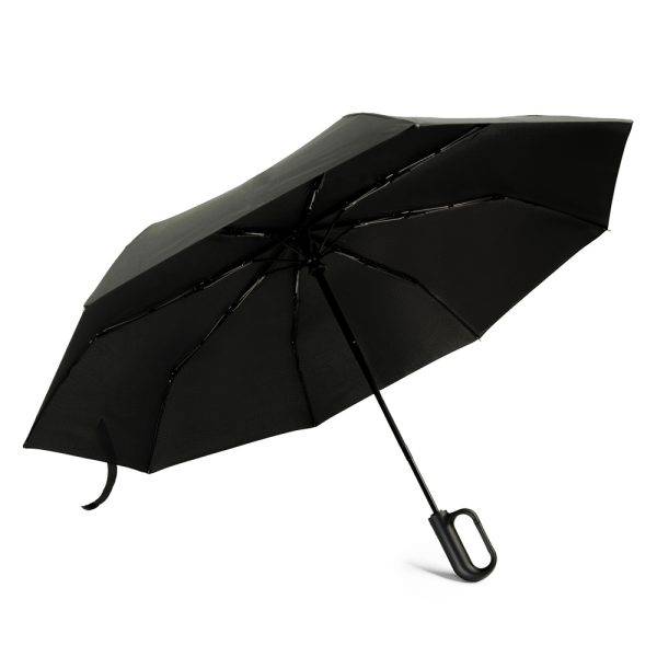 Parapluie automatique pliable Kymbrea noir personnalisable avec logo