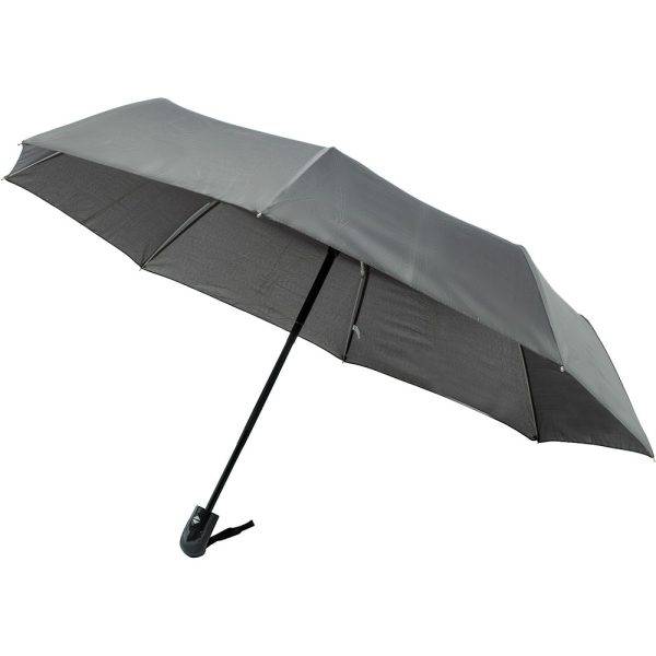 Parapluie automatique, pliable noir personnalisable avec logo