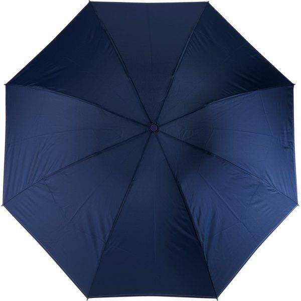 Parapluie automatique réversible, pliable bleu marine personnalisable