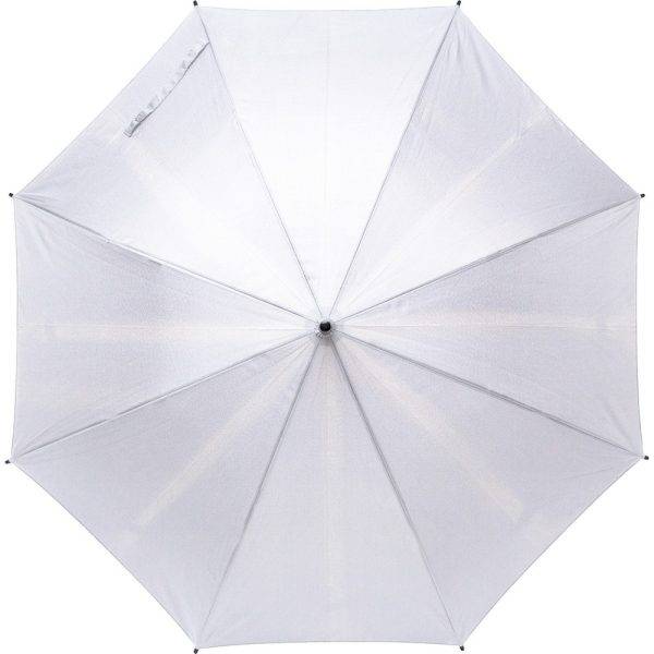 Parapluie automatique RPET blanc personnalisable avec logo – réf. V0791-02