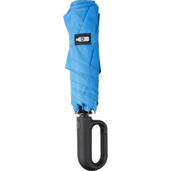 Parapluie automatique RPET bleu clair personnalisable avec logo