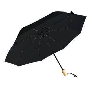 Parapluie automatique RPET | Nell noir personnalisable avec logo