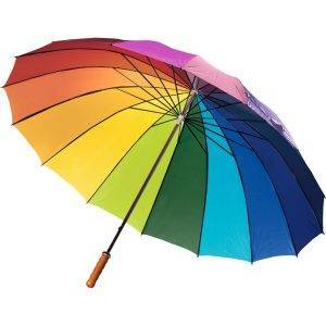 Parapluie manuel multicolore personnalisable avec logo