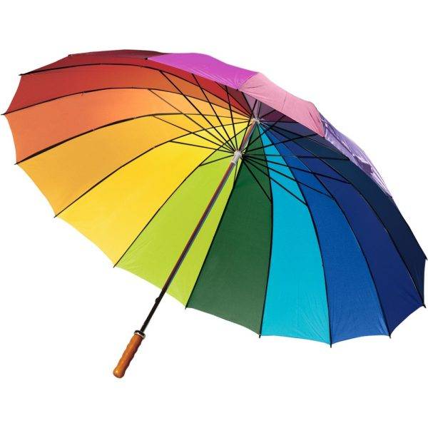 Parapluie manuel multicolore personnalisable avec logo