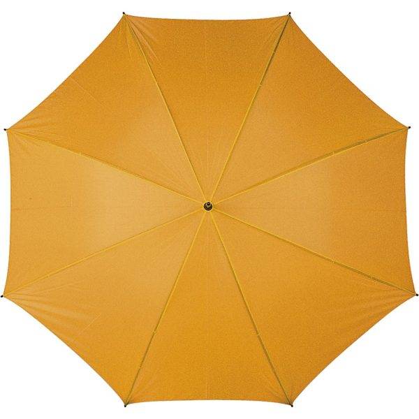 Parapluie manuel orange personnalisable avec logo