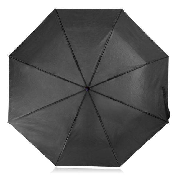 Parapluie manuel pliable Bores noir personnalisable avec logo