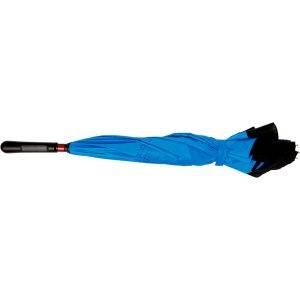 Parapluie manuel réversible bleu personnalisable avec logo