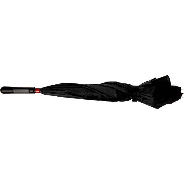 Parapluie manuel réversible noir personnalisable avec logo