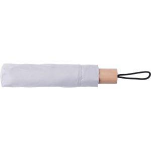 Parapluie manuel RPET blanc personnalisable avec logo