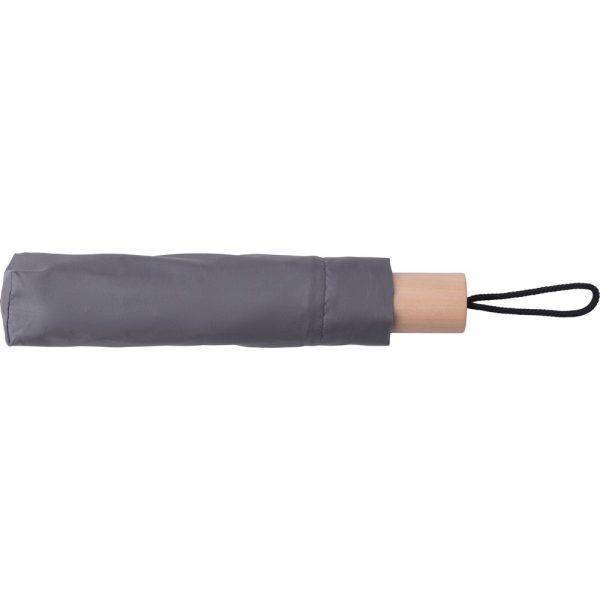 Parapluie manuel RPET gris personnalisable avec logo