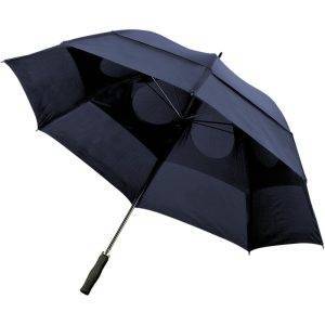 Parapluie manuel tempête bleu marine personnalisable avec logo