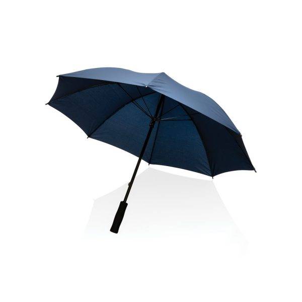 Parapluie tempête 23" en rPET 190T Impact AWARE™ bleu personnalisable