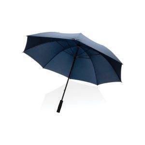 Parapluie tempête 30" en rPET 190T Impact AWARE™ bleu personnalisable