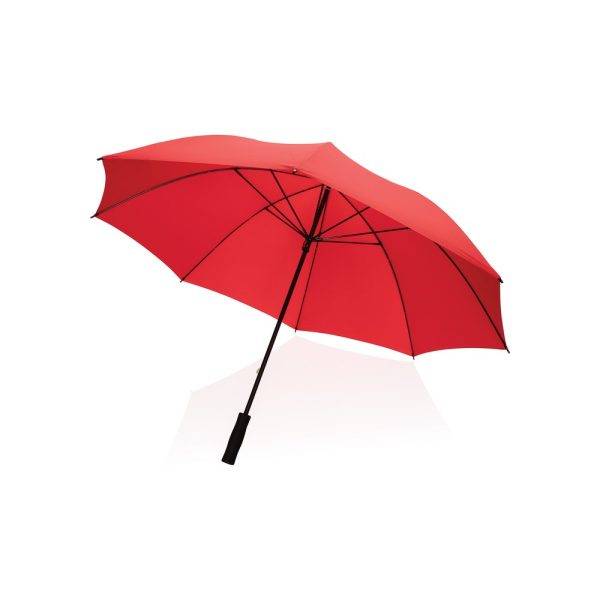 Parapluie tempête 30" en rPET 190T Impact AWARE™ rouge personnalisable