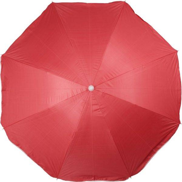Parasol rouge personnalisable avec logo