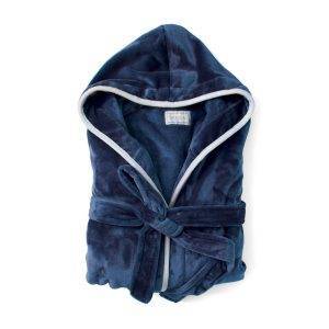 Peignoir VINGA Louis RPET L/XL bleu personnalisable avec logo