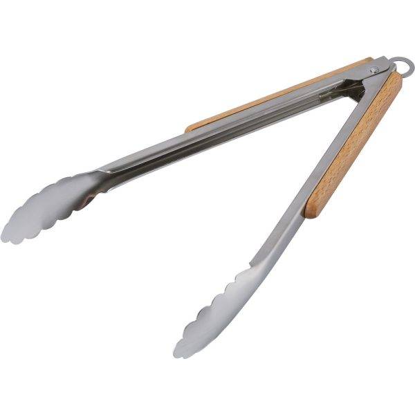 Pinces à barbecue brun personnalisable avec logo