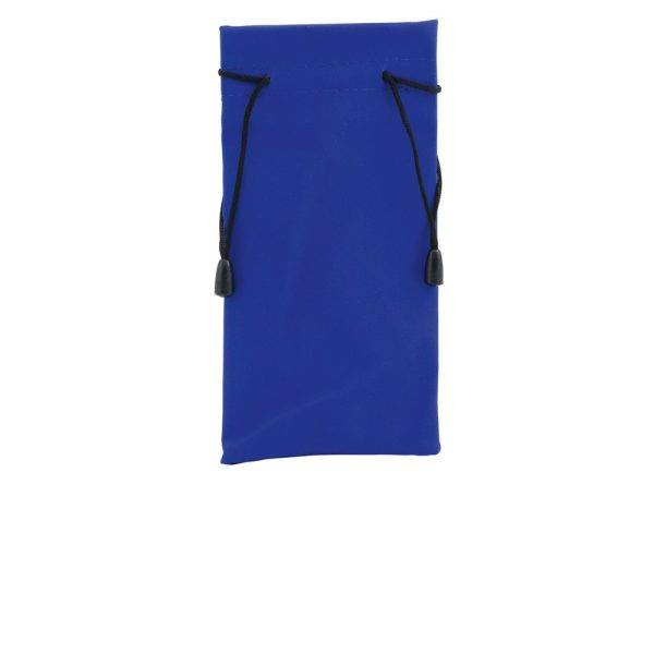 Pochette pour les lunettes bleu marine personnalisable avec logo