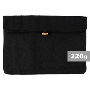 Pochette pour ordinateur portable 15" noir personnalisable avec logo