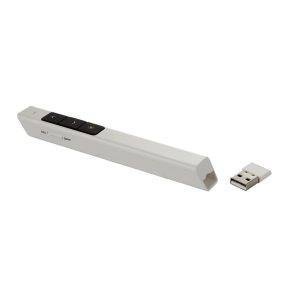 Pointeur laser USB blanc personnalisable avec logo