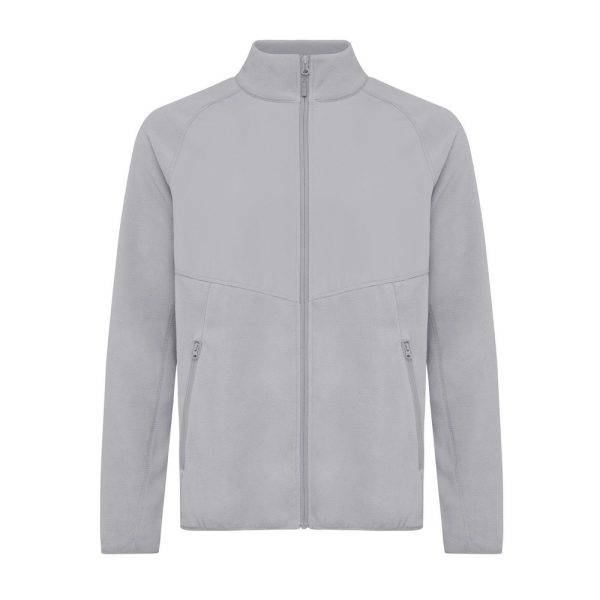 Polaire à zip en polyester recyclé IQONIQ Talung gris personnalisable – réf. T9603.027.M