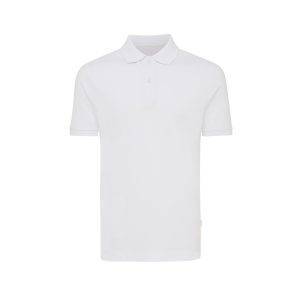 Polo en coton piqué et recyclé IQONIQ Yosemite blanc personnalisable – réf. T9200.004.5XL